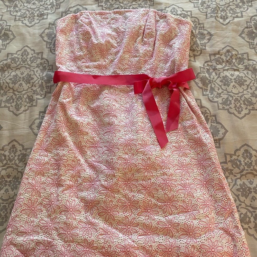 Lilly Pulitzer Pink Eyelet Sundress